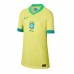 Maillot de foot Brésil Domicile vêtements Femmes Copa America 2024 Manches Courtes